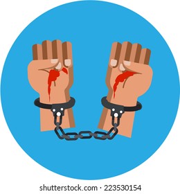 Vector Bloody Murderer Hands 