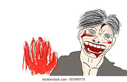 vector bloody zombie