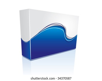 VECTOR blue 3D box
