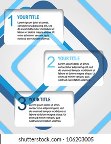 Vector blue abstract banners
