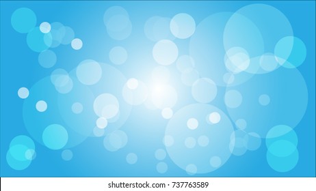 Vector Blue Abstract bokeh background