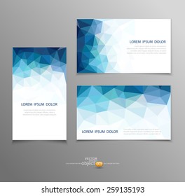 plantillas de tarjetas de presentación abstractas vectoriales 