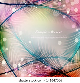 vector blue abstract festive background