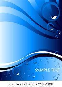 vector blue abstract layout in dew