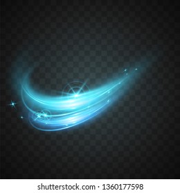 Vector of blue abstract light effect.