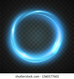 Vector of blue abstract light effect.