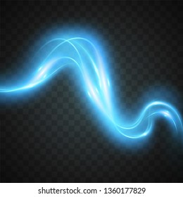 Vector of blue abstract light effect.