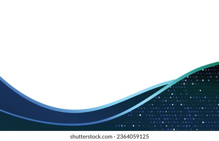 Vector blue abstract modern waves background.