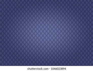 Vector blue abstract Wide background. Concept Gothic Texture of fish scales.