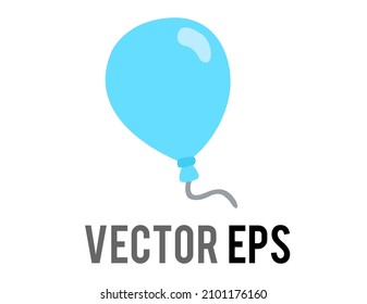 Der vektorblaue Luftballon auf der Saitensymbol, beglückwünscht, feiert, wünscht glücklichen Geburtstag, Halloween-Party