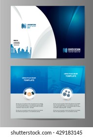 Vector blue annual report leaflet Brochure Flyer template A4 size design.
Modern style for book cover layout design, Abstract geometric background, presentation templates.