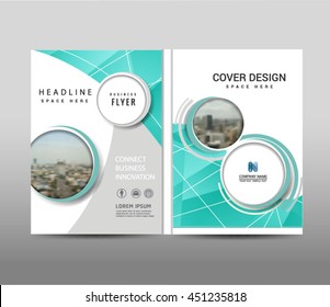 Vector blue annual report leaflet Brochure Flyer template A4 size design.
Modern style for book cover magazine layout design, Abstract circle background, presentation templates.