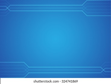 Vector blue backgorund with sun ray and line shadows for business and technology. Vector illustrator design.