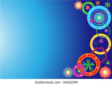 Vector blue background