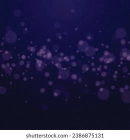 Vector blue background with bokeh effect.