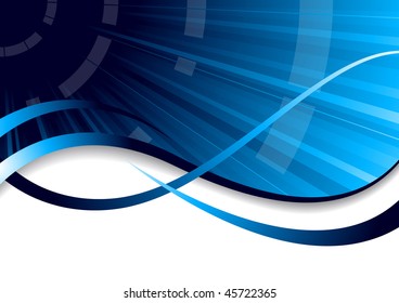 Vector blue background; clip-art