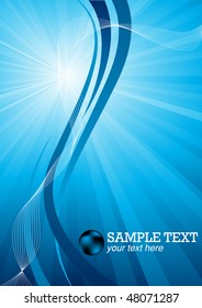 Vector blue background; clip-art