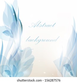 Vector blue background for floral or business design