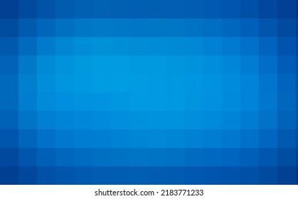 Fondo azul vectorial. Textura geométrica de cuadrados azules. Patrón abstracto de píxeles cuadrados. Plantilla de diseño creativo para celebración y decoración de temporada. Un respaldo de cuadrados de mosaico. EPS 10