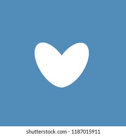 Vector of a blue background with a heart in the center.