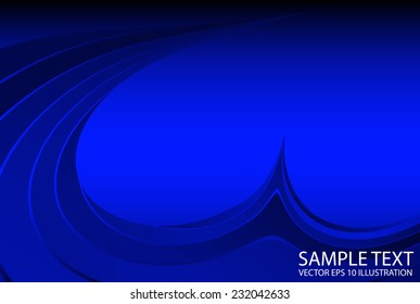 Vector blue background illustration template - Vector blue background abstract blue design template