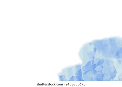 vector blue background illustration in watercolor style