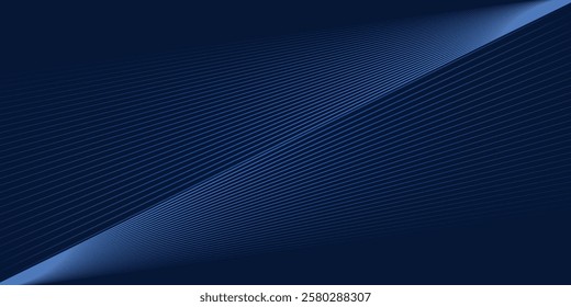 Vector blue background metal pattern line style modern