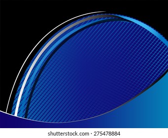 Vector blue background modern line wave design for text and message design 