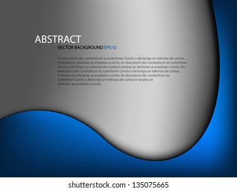 vector blue background overlap dimension 3d graphic message board for text and message design frame line shadow for modern web design eps10