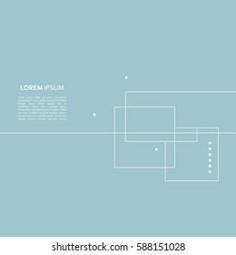 Vector blue background with repeating squares.