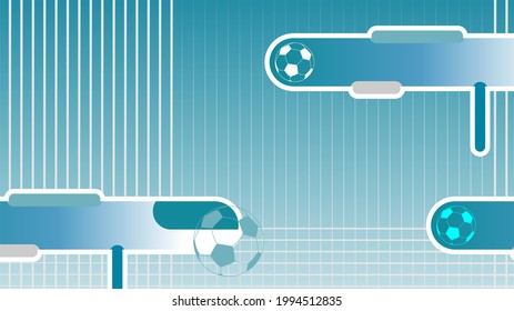 Vector Blue background. Soccer championship background, football cup. 
