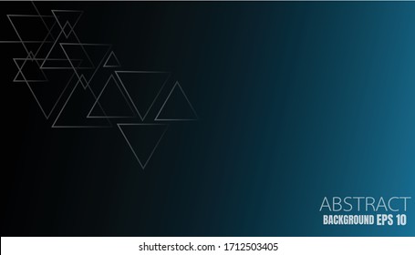 Vector blue background with triangular gradient overlapping layers on dark areas for background design