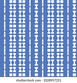 vector con fondo azul y diversos motivos blancos, se puede utilizar para textiles, embalado
