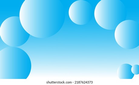 vector blue background with white gradation, there is a circle.