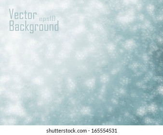 Vector. Blue background or winter snowflakes background. 