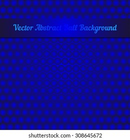 Vector blue ball abstract lights background.