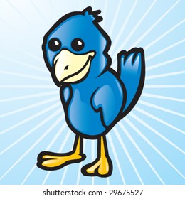 vector blue bird