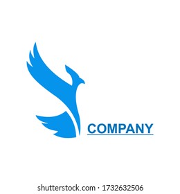 vector of a blue bird's wings