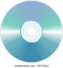 Vector Blue Blank Cd Dvd Disc Stock Vector (Royalty Free) 45175261 ...