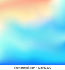 Vector blue blurred gradient style background. Abstract smooth colorful illustration, social media wallpaper.