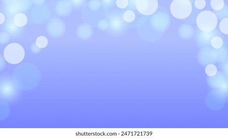 Vector azul Bokeh fondo brillante.