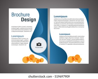 Vector Blue brochure modern design