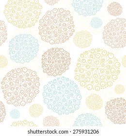 Vector blue brown abstract seaweed texture seamless