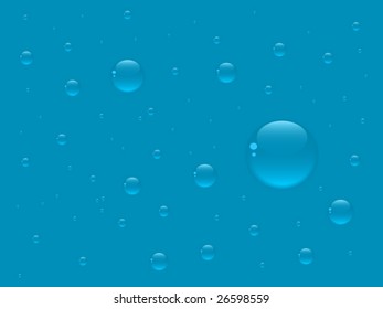 vector blue bubbles