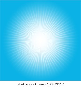 Vector blue burst abstract. Eps-10.