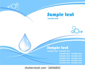 Vector of blue business card