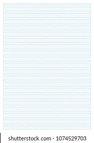 Vector Blue Calligraphy Practice Paper A4 Size, Printable, Slanting Lines Every 3.5 Mm, Can Be Used For Lettering And Handwriting