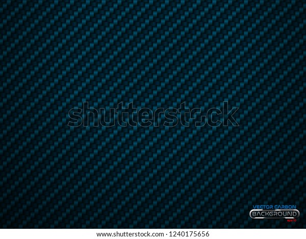 Vector blue carbon fiber\
volume background. Abstract decoration cloth material wallpaper\
with shadow
