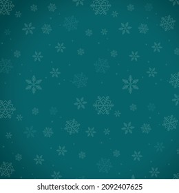 vector blue christmas background with snowflakes