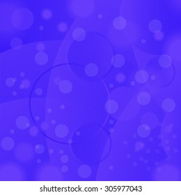 Vector Blue Circle Background. Abstract Blue Blurred Pattern